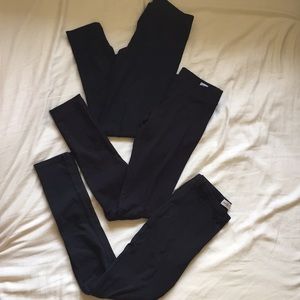 3 aeropostale abercrombie black legging bundle